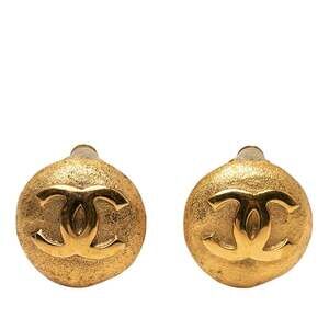 Chanel Cc Logo Round Clip-On Earrings #229102C62B